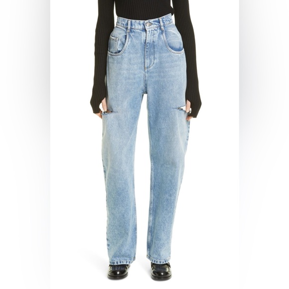 Maison Margiela Ripped Side Cutout Jeans Size 0 US / 36 IT - Picture 1 of 9